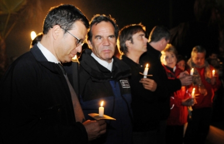 Ministro del Interior participó en actos de Conmemoración a un año del Terremoto