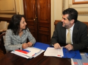Subsecretario del Interior sostiene primera reunión de trabajo con Intendenta de Santiago