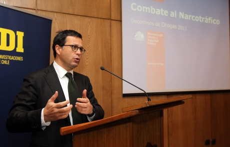 Ministro Hinzpeter dio a conocer balance de decomisos de drogas durante primer semestre de año 2011