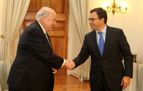 Vicepresidente Hinzpeter recibió al Secretario General de la Organización de Estados Americanos