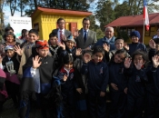 Ministro Hinzpeter comparte jornada con la comunidad mapuche de Cuno